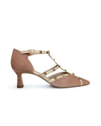 Zapato Tachuelas Nude 6 cms