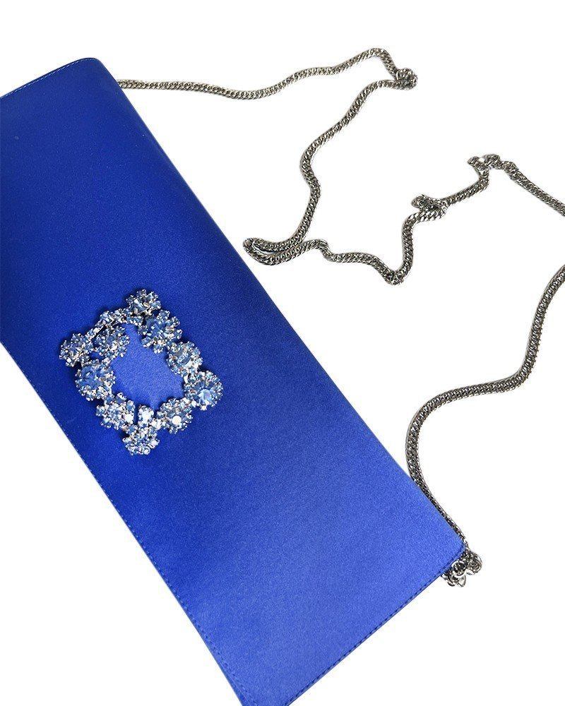 Bolso Cinderella Raso Azul Klein