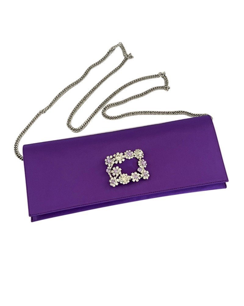 Bolso Cinderella Raso Morado