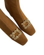 Botín Cinderella Canela
