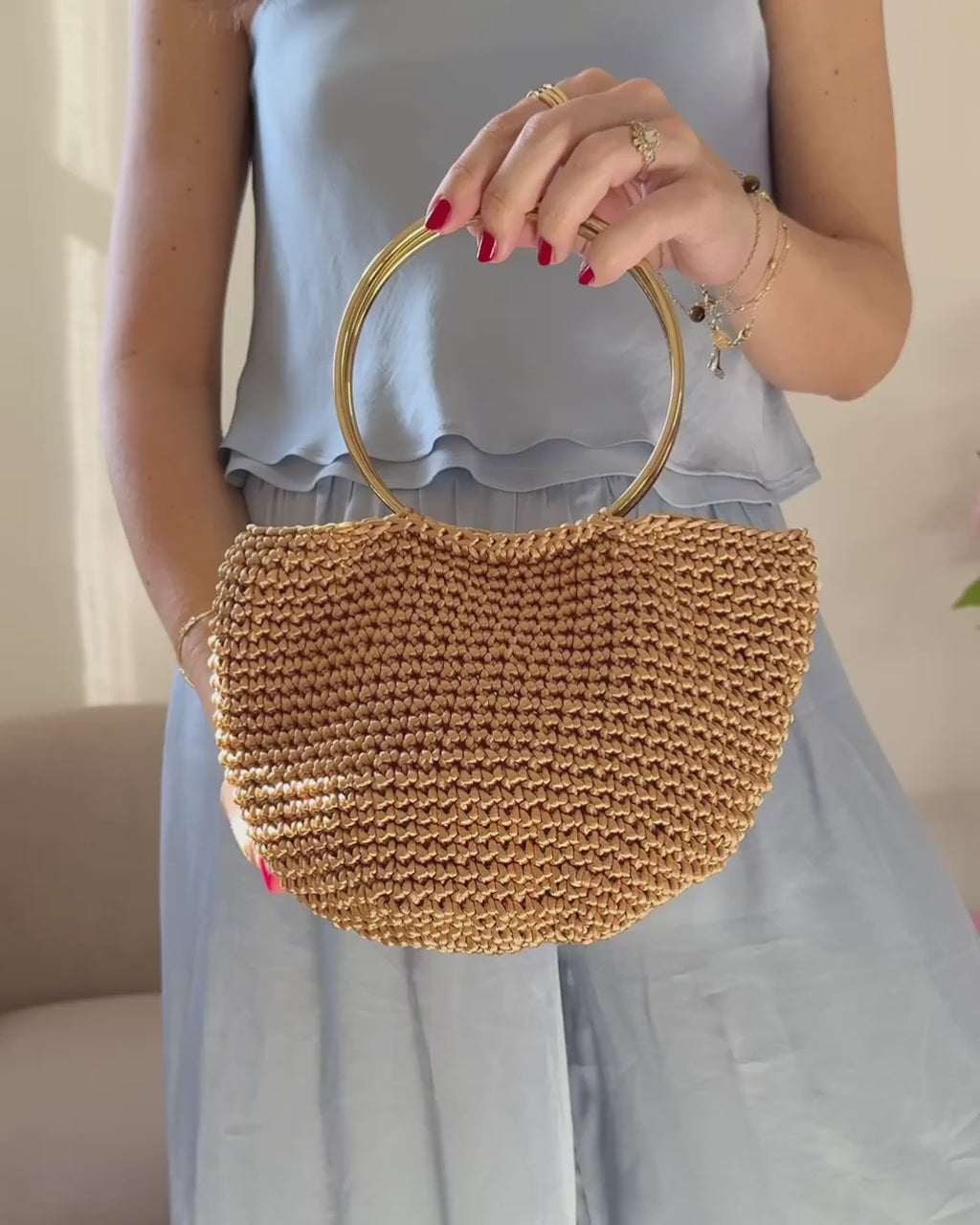 Bolso Capri Dorado