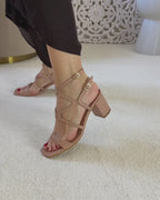 Sandalia Roma Beige