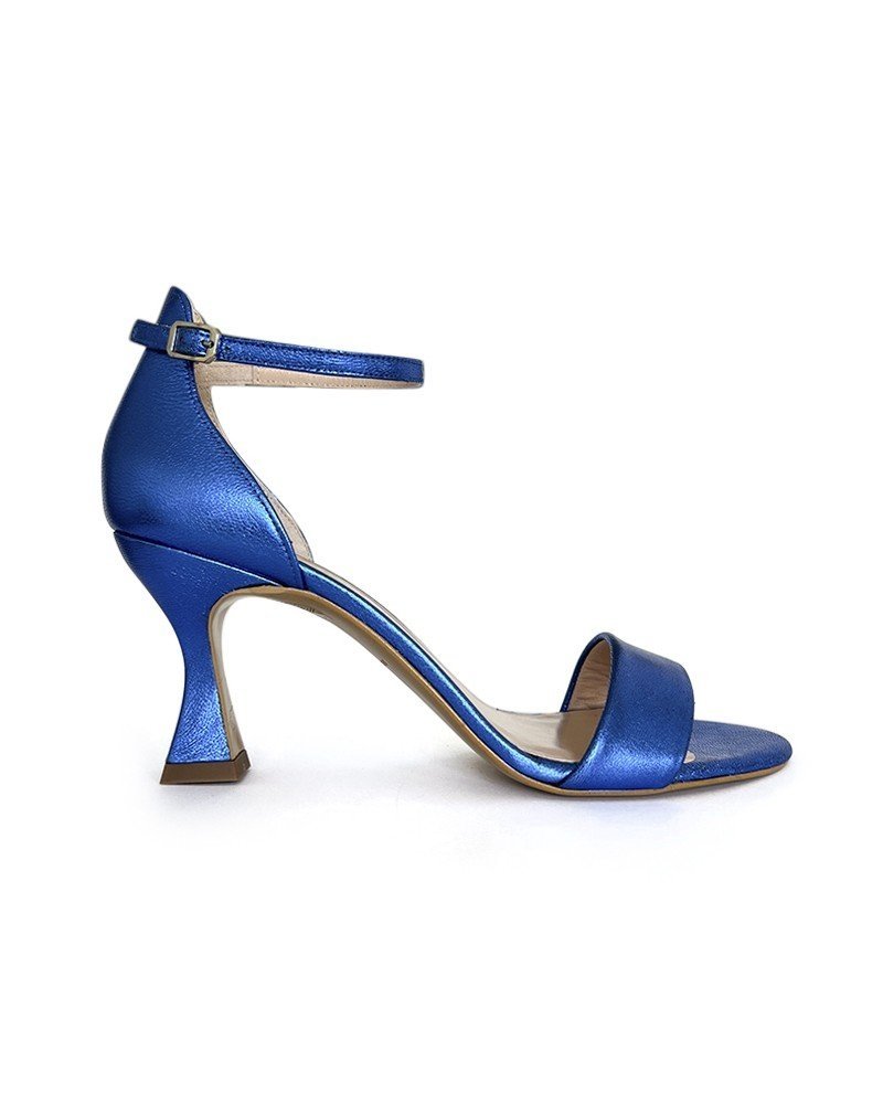 Sandalia Metalizada Azul Zafiro