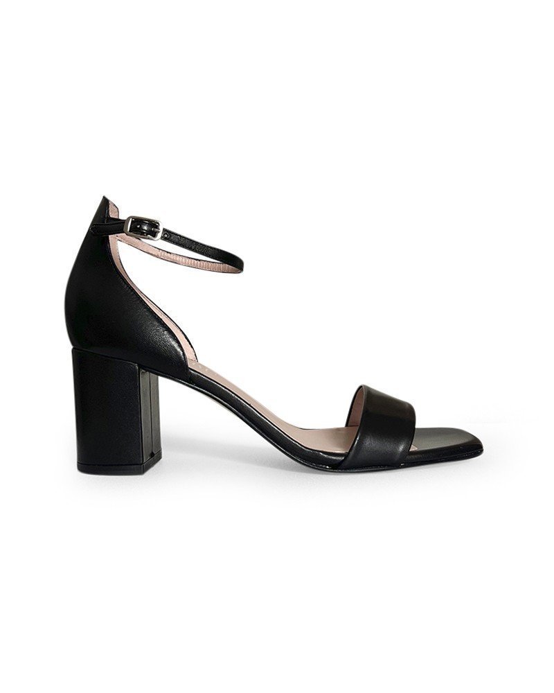 Sandalia Negra 7 cms