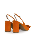 Zapato Audrey mandarina Destalonado 8 cms