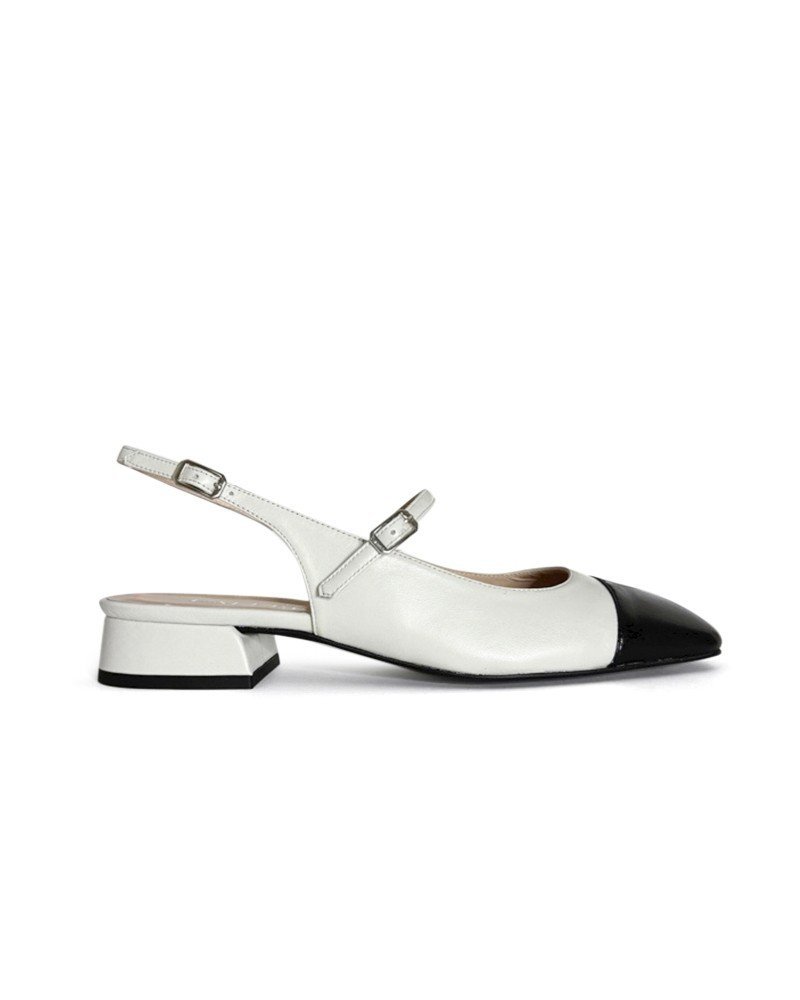 Zapato plano black & white
