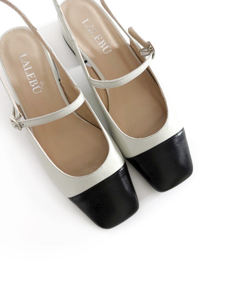 Zapato plano black & white