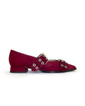 Zapato plano hebilla granate