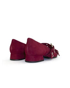 Zapato plano hebilla granate