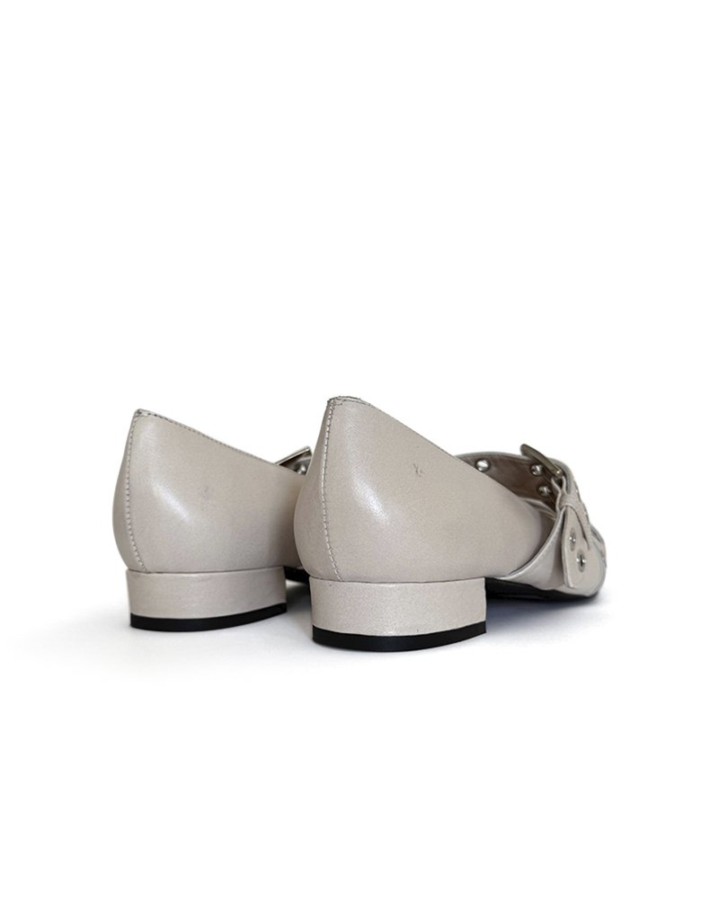 Zapato plano hebilla hielo