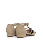 Zapato Plano Tachuelas Beige