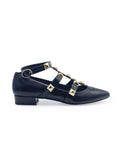Zapato plano tachuelas Black