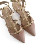 Zapato Plano Tachuelas Nude destalonado