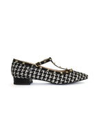 Zapato Plano Tachuelas Pata de Gallo