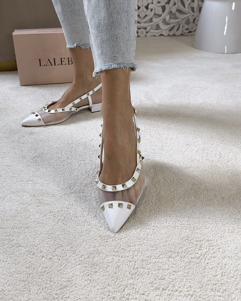 Zapato tachuelas Women blanco