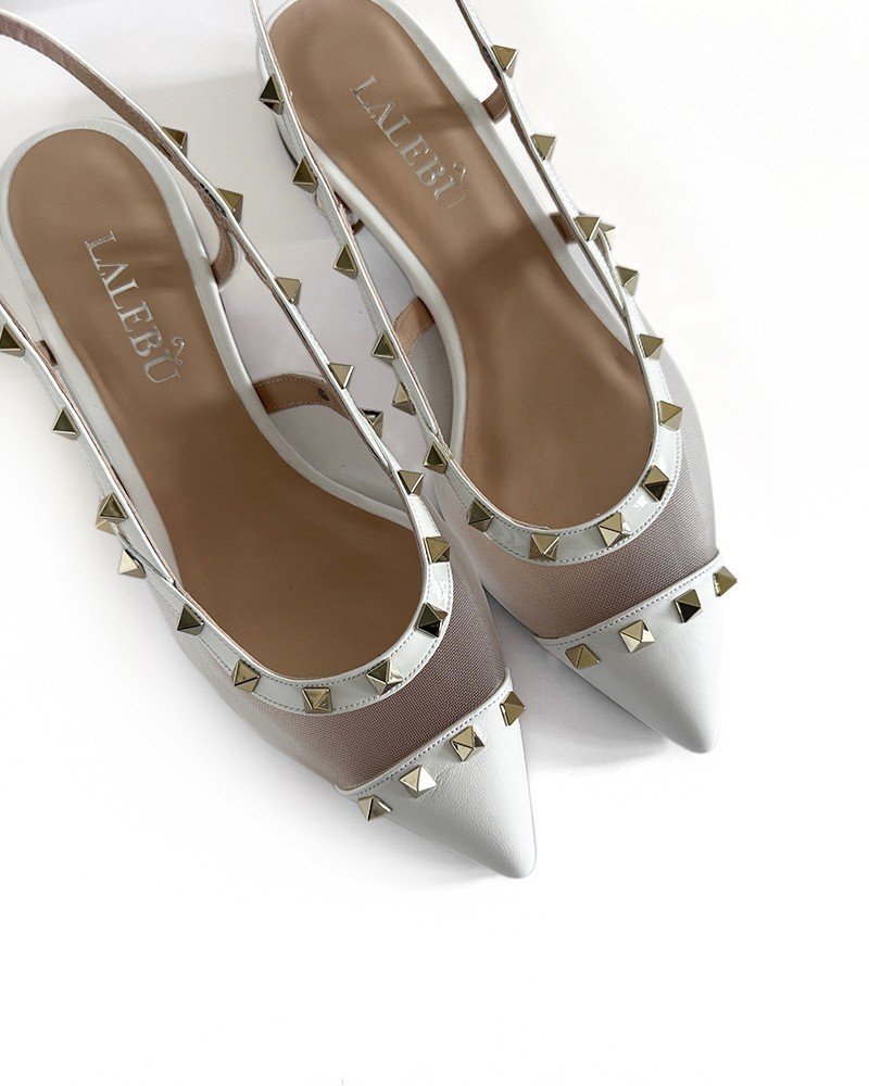 Zapato tachuelas Women blanco