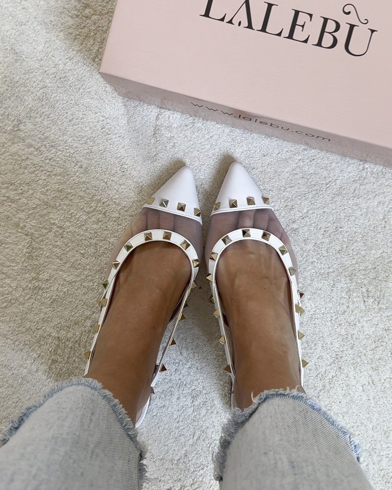 Zapato tachuelas Women blanco