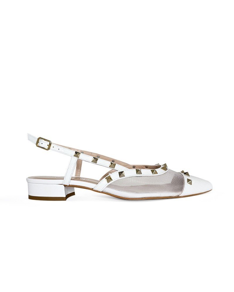 Zapato tachuelas Women blanco