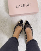 Zapato tachuelas Women Negro