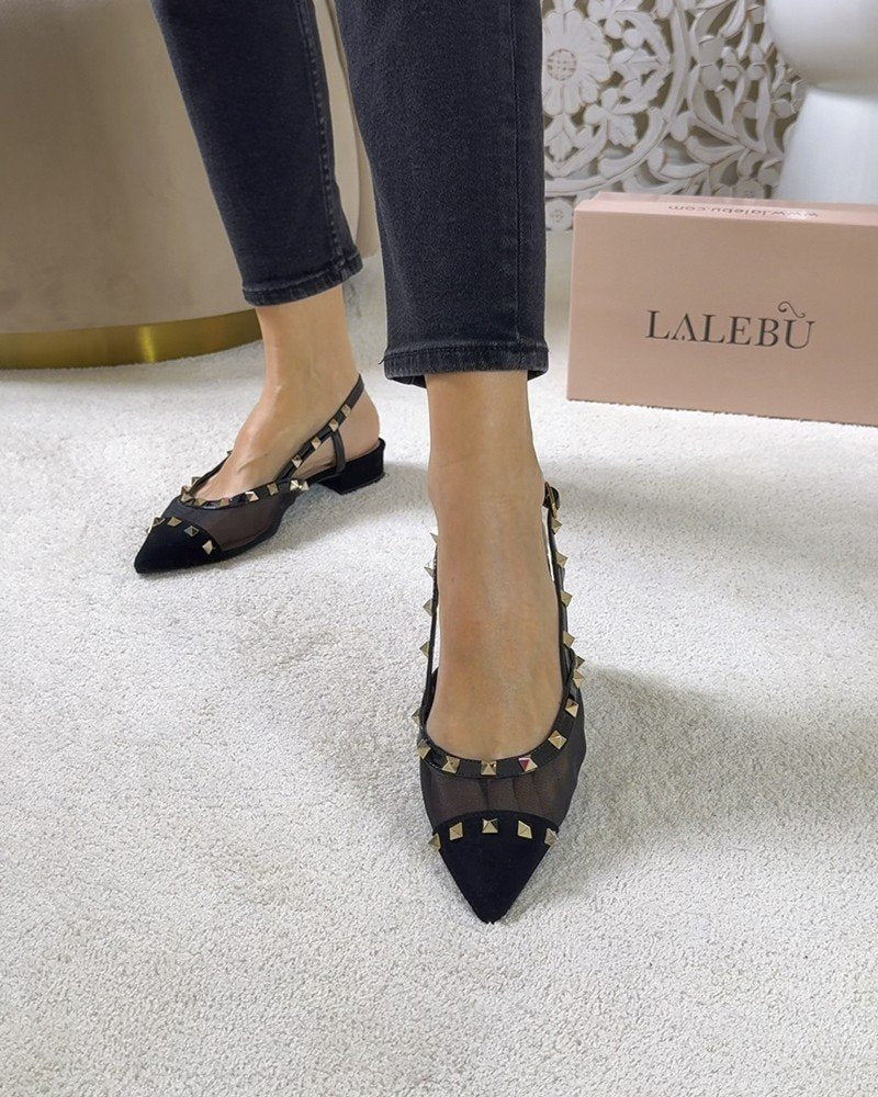 Zapato tachuelas Women Negro