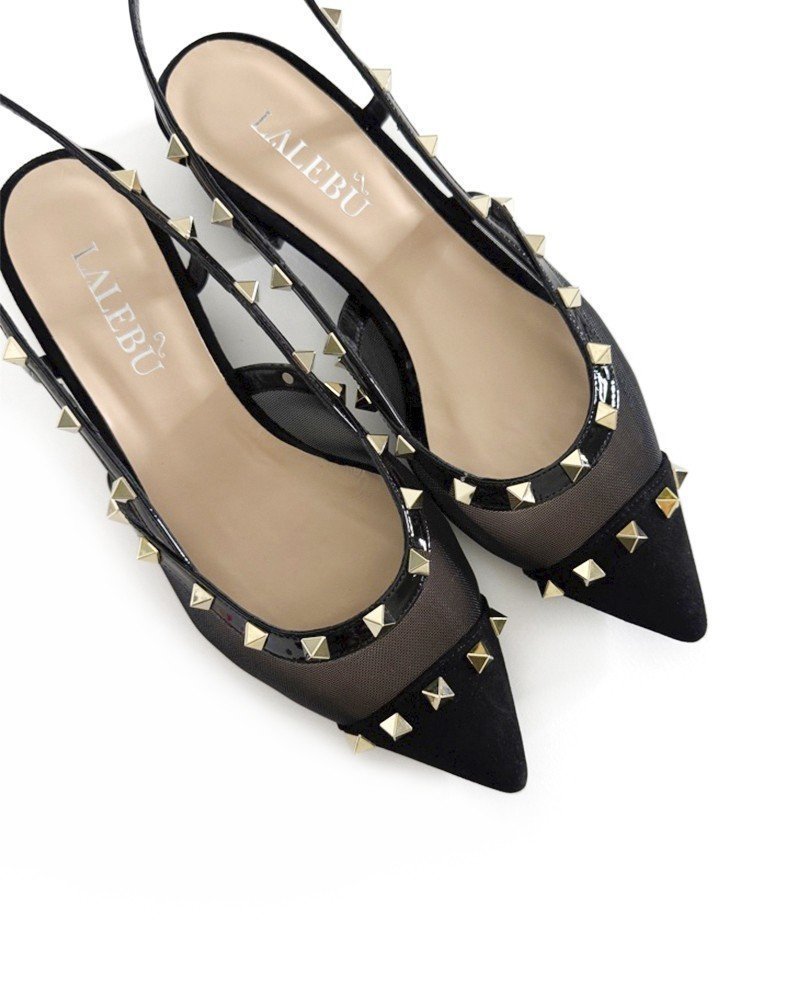 Zapato tachuelas Women Negro