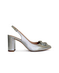 Cinderella Plateado destalonado 8 cms