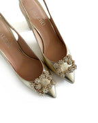 Zapato Cinderella Dorado destalonado 8 cms