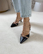 Tachuelas Negro y Nude 6 cms