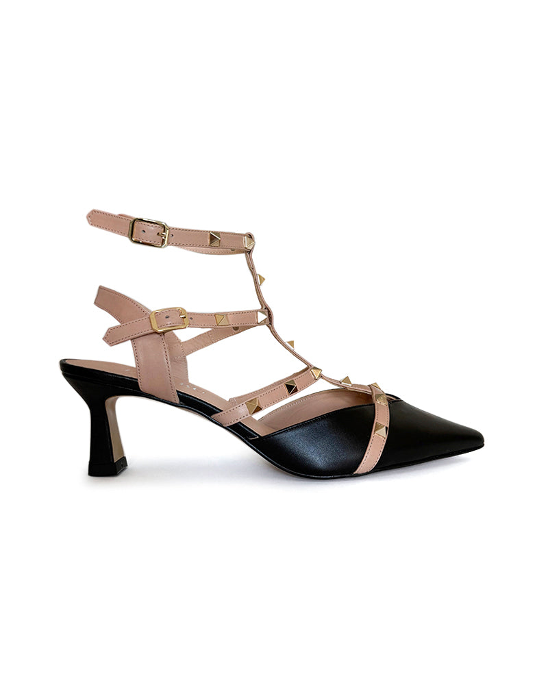 Tachuelas Negro y Nude 6 cms