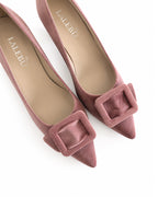 Zapato Agatha Terciopelo Rosa