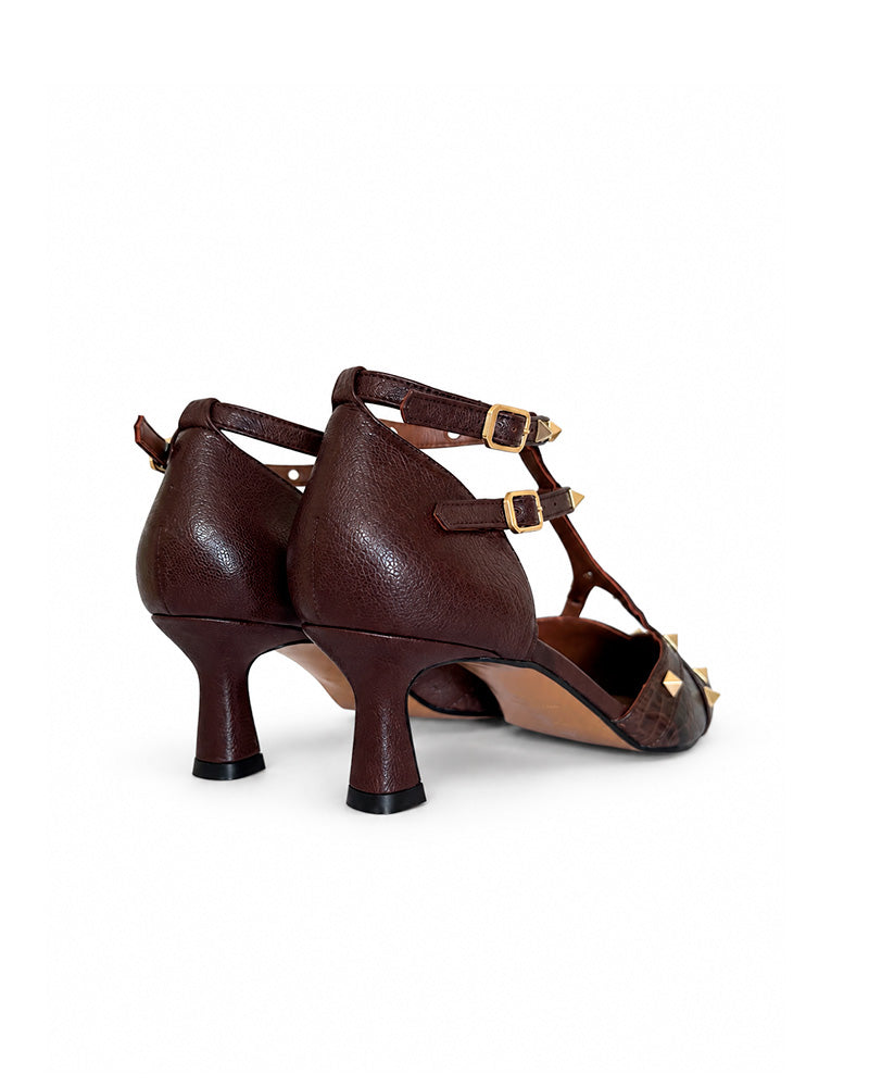 Tachuelas Marrón Texturizado 6 cms