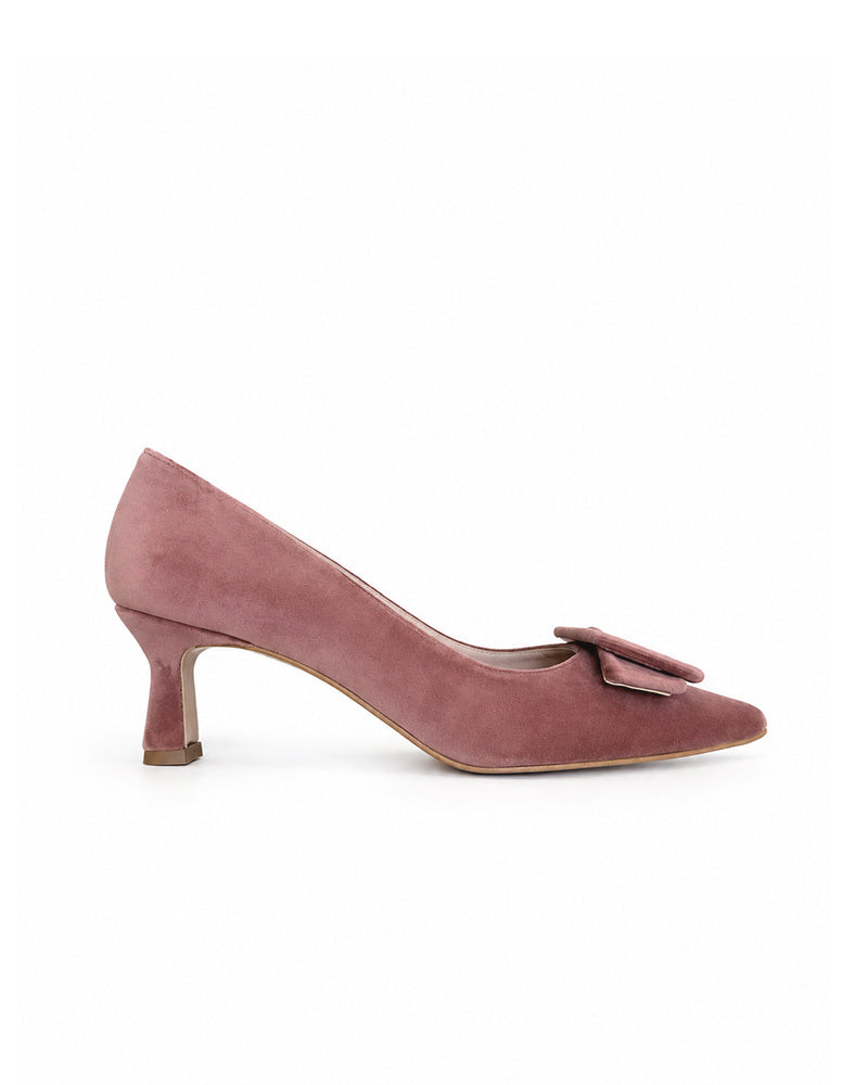 Zapato Agatha Terciopelo Rosa